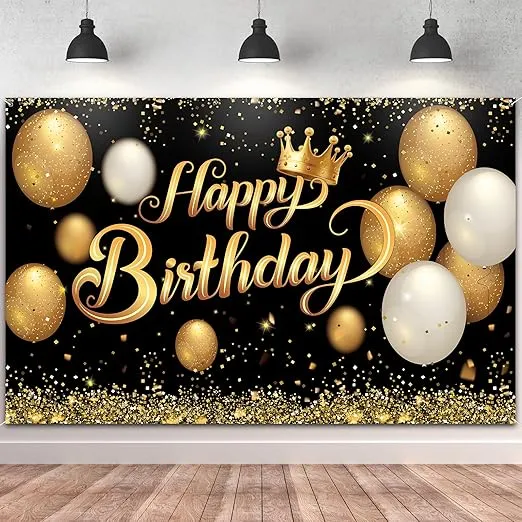 Bâche Happy Birthday 180/110 cm