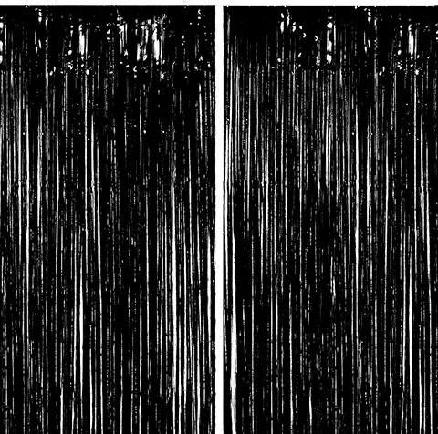 Rideau à franges noires